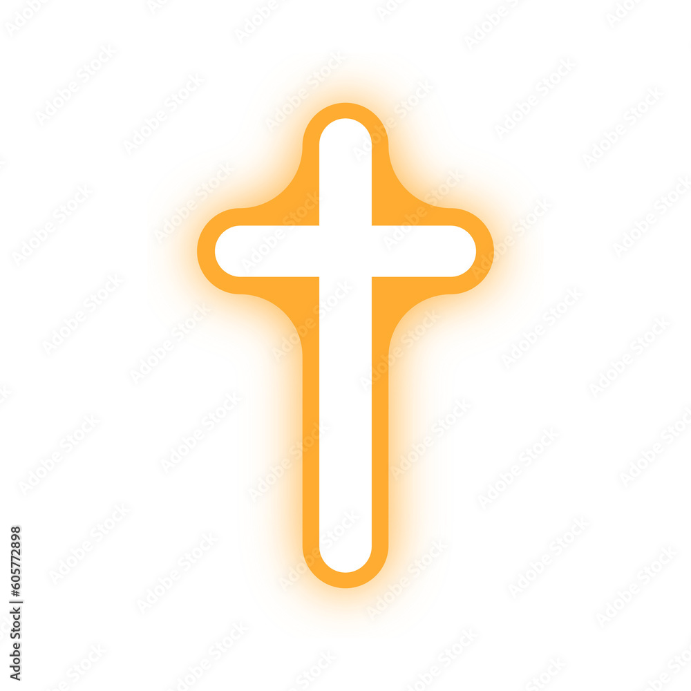 Fototapeta premium neon holy cross