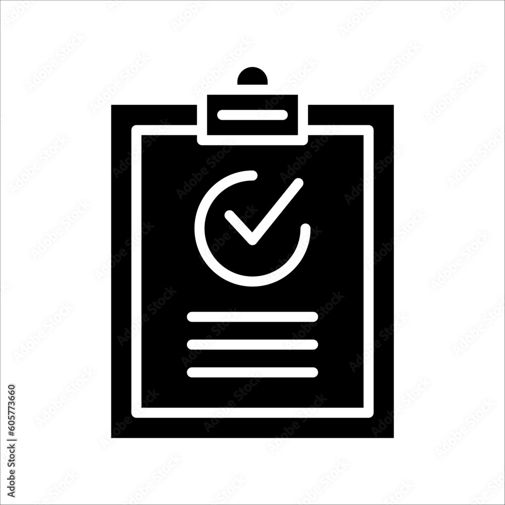Solid vector icon for checking which can be used various design projects. Solid vector icon for checking which can be used various design projects.