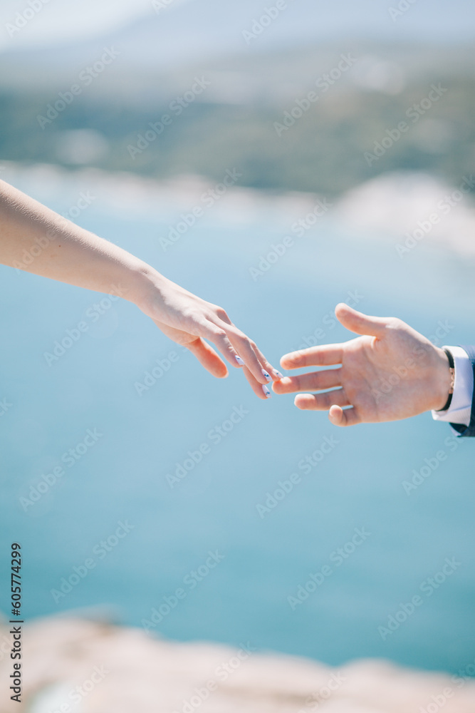 Wedding rings on the hands
Wedding rings on the hands