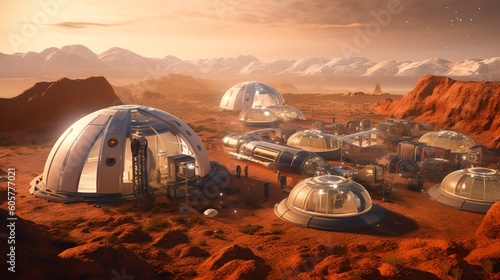 Colony on Mars, generative AI