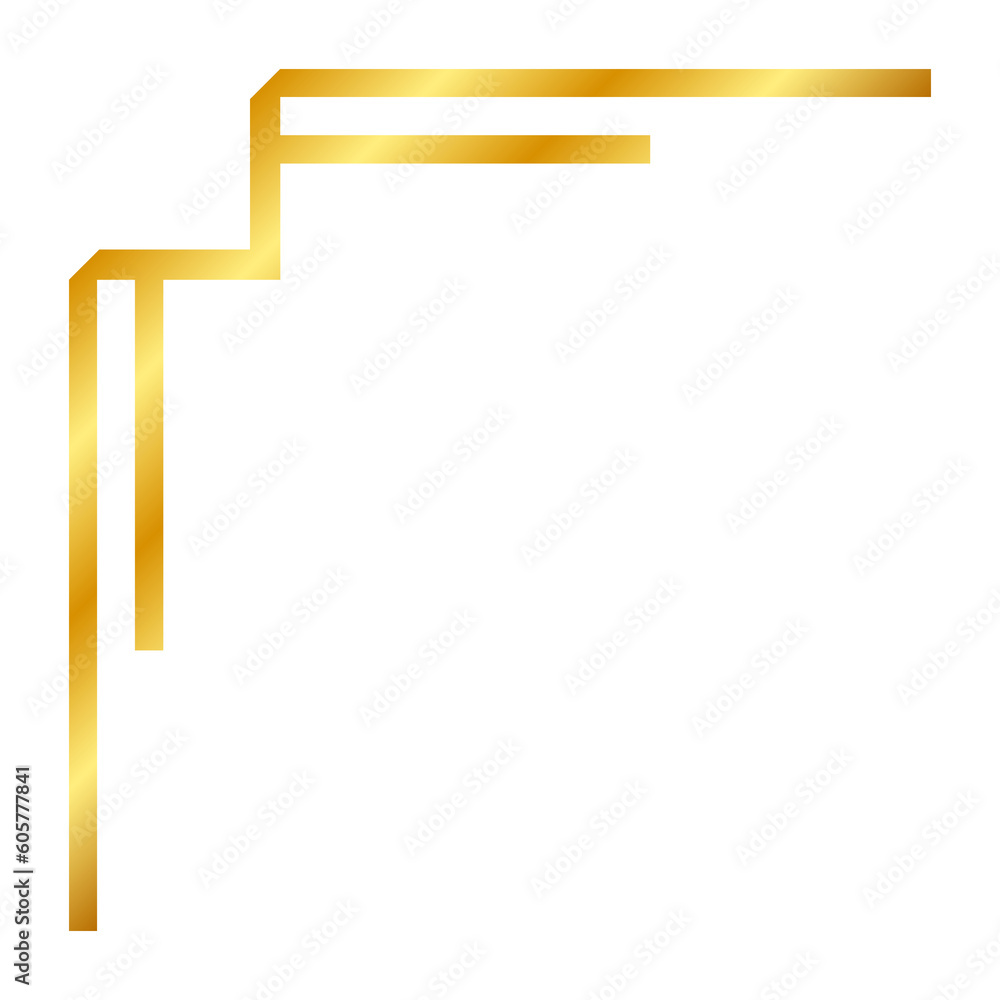 gold line corner edge gold line corner edge