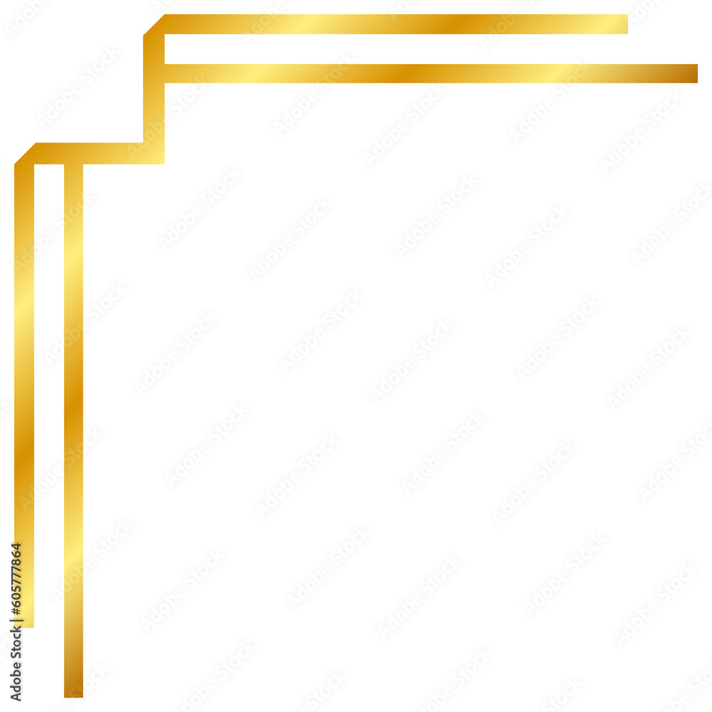 gold line corner edge gold line corner edge