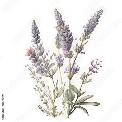 watercolor lavender