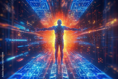 Astral body, Psychedelic journey, near death experience - Generative AI