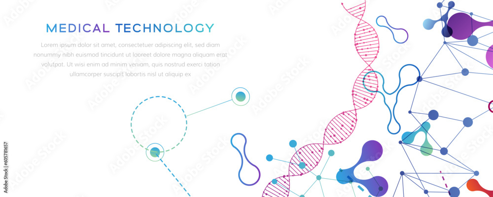 Medical technology banners. Pharmacy, biotechnology, laboratory concept. Medical technology banners. Pharmacy, biotechnology, laboratory concept.