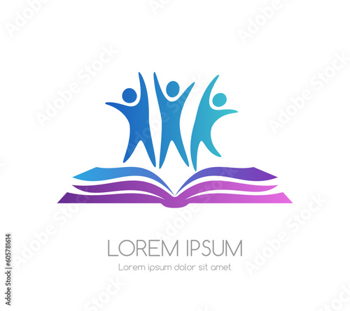 Social emblem. Vector icon.