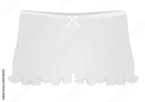 Woman boxer panties. vector illustration