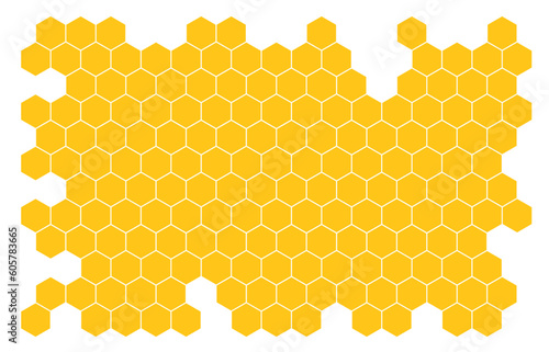 Bee honeycomb vector background honey illustration. Beehive honeycomb vector abstract cartoon pattern design
