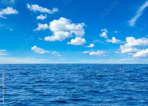 Blue sunny sea water surface © Pakhnyushchyy