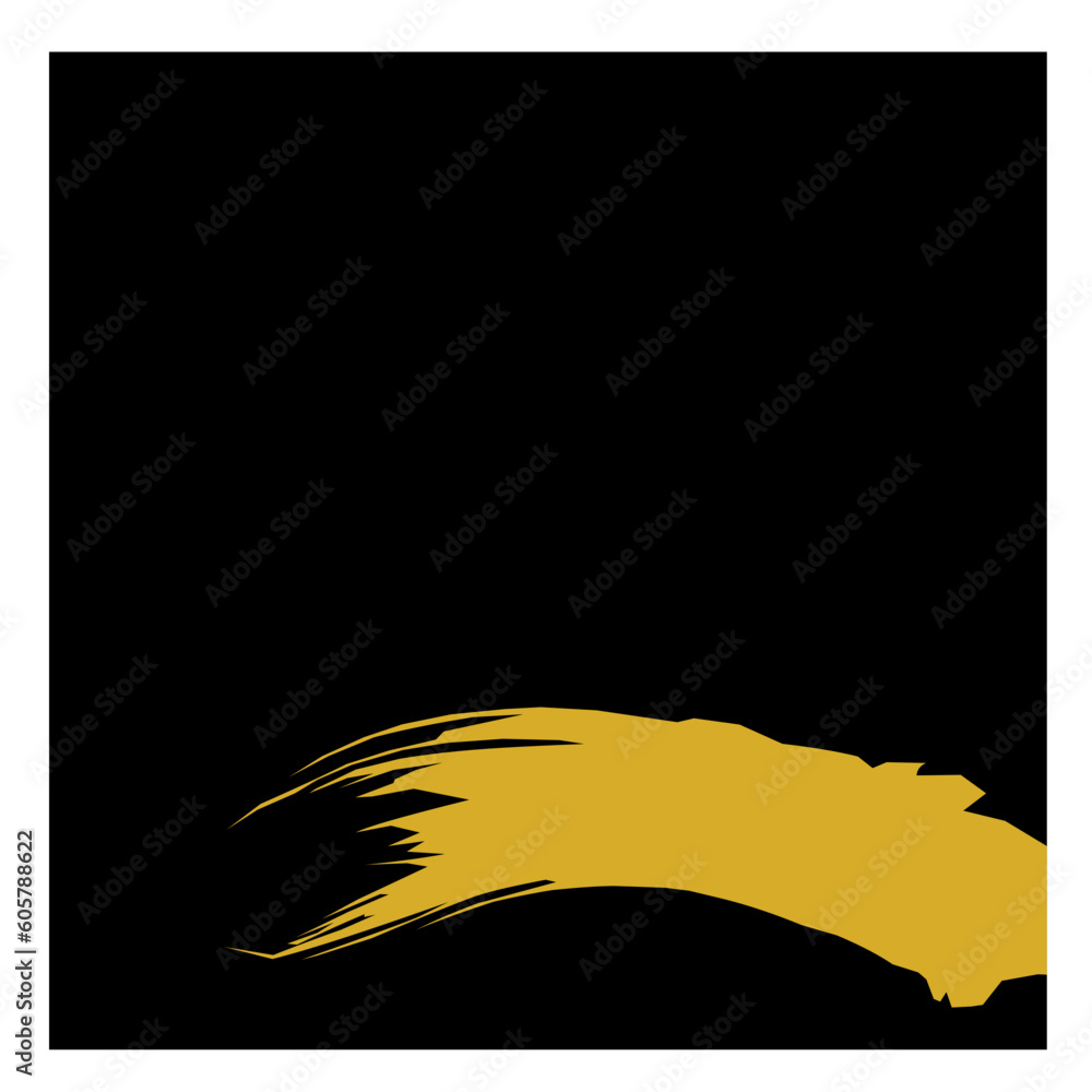 Japanese background with gold brush stroke element Japanese background with gold brush stroke element