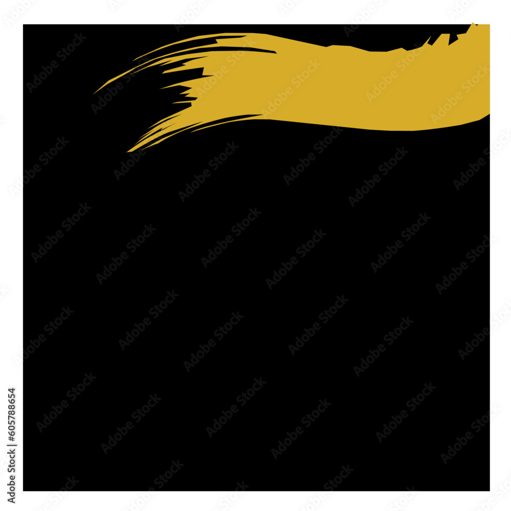 Japanese background with gold brush stroke element Japanese background with gold brush stroke element