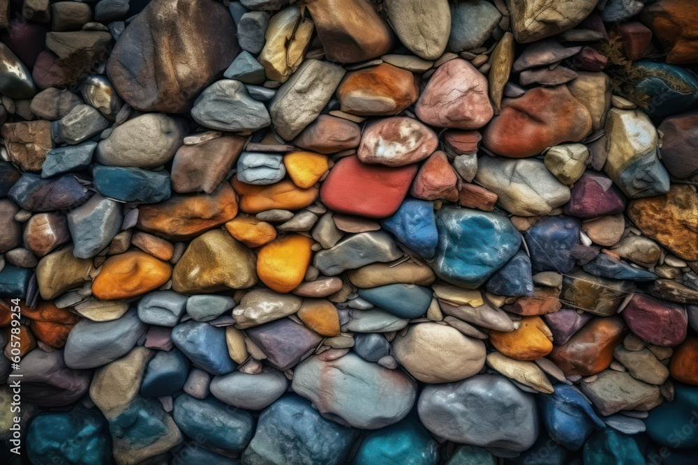 Rock wall, Colorful stone background Rock wall, Colorful stone background
