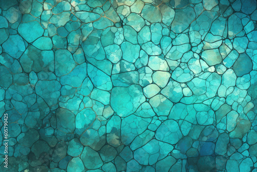 blue water stain glass texture background