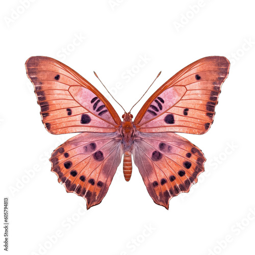 Purple-shot copper butterfly - Lycaena alciphron 1. Transparent PNG. Generative AI