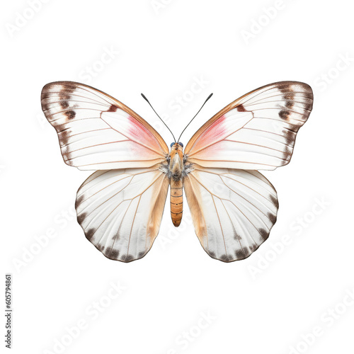Small white butterfly -  Pieris rapae 1. Transparent PNG. Generative AI © Razvan