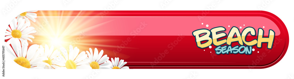 Obraz premium flower banner