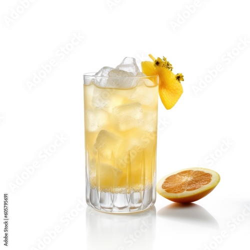 Greyhound cocktail Isolated on White. Generative AI