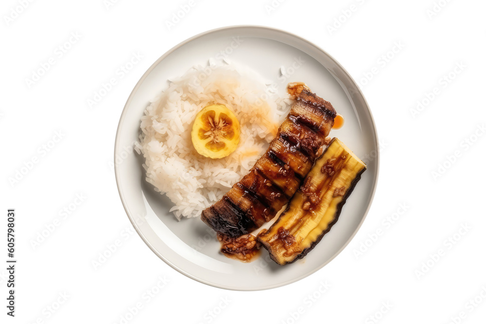 Chuoi Nep Nuong Grilled Sticky Rice With Banana, Vietnamese Cuisine