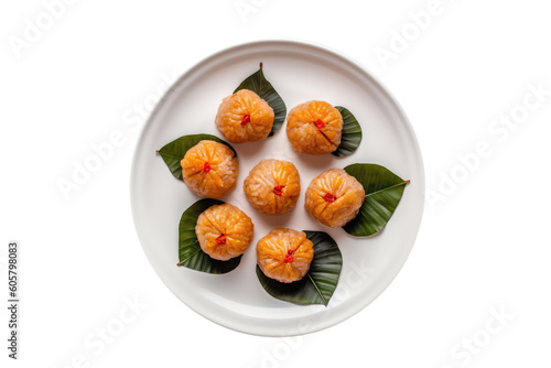 Banh It Tran Glutinous Rice Dumplings, Vietnamese Cuisine. Isolated On Transparent Background, Png. Generative AI
