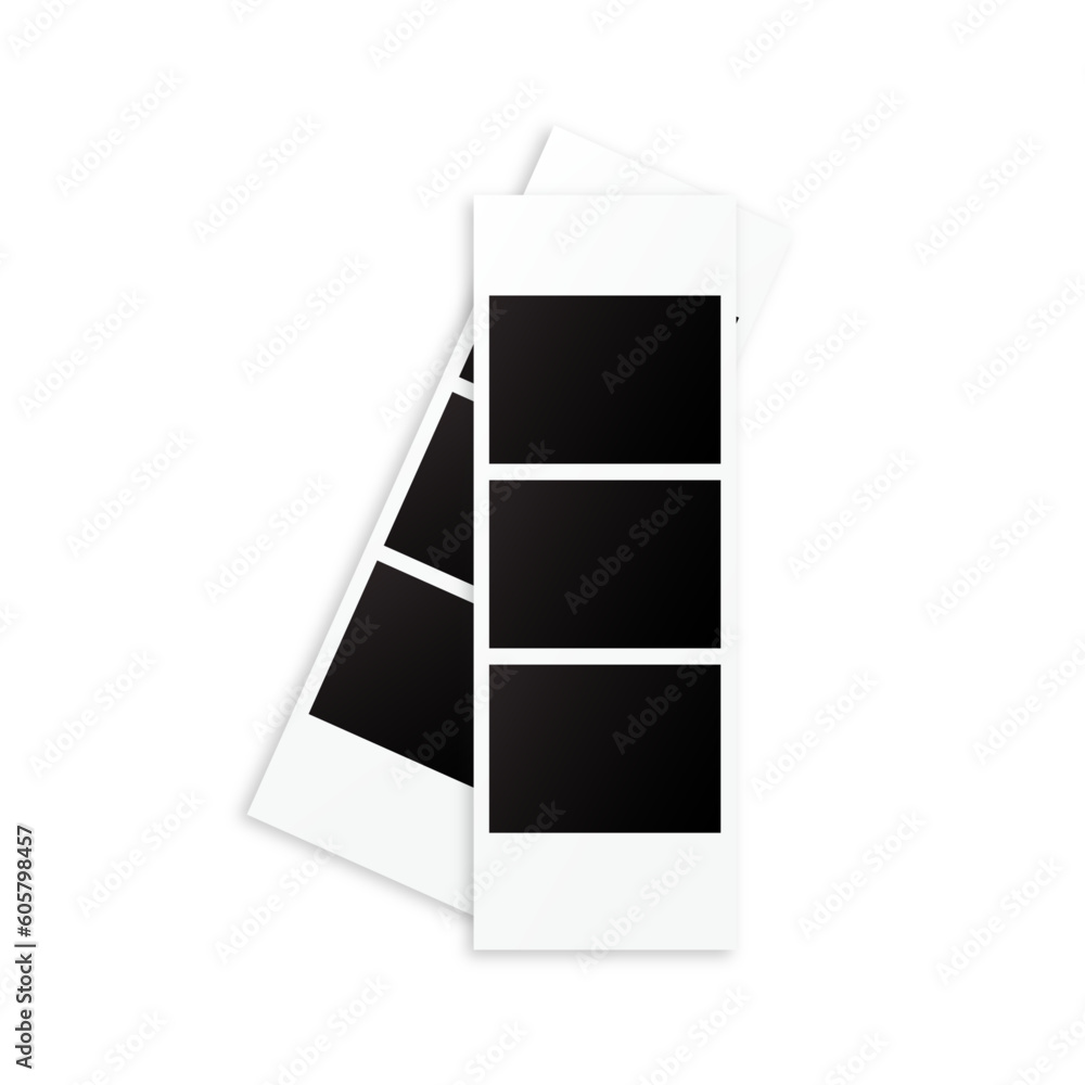 3 Picture of Vertical Blank Photo Strip, Photo Frame Photography Vector Template 3 Picture of Vertical Blank Photo Strip, Photo Frame Photography Vector Template