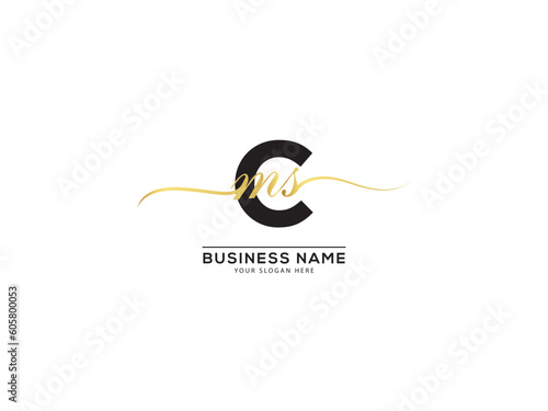 Minimalist Signature Cms mcs Letter Logo For Shop