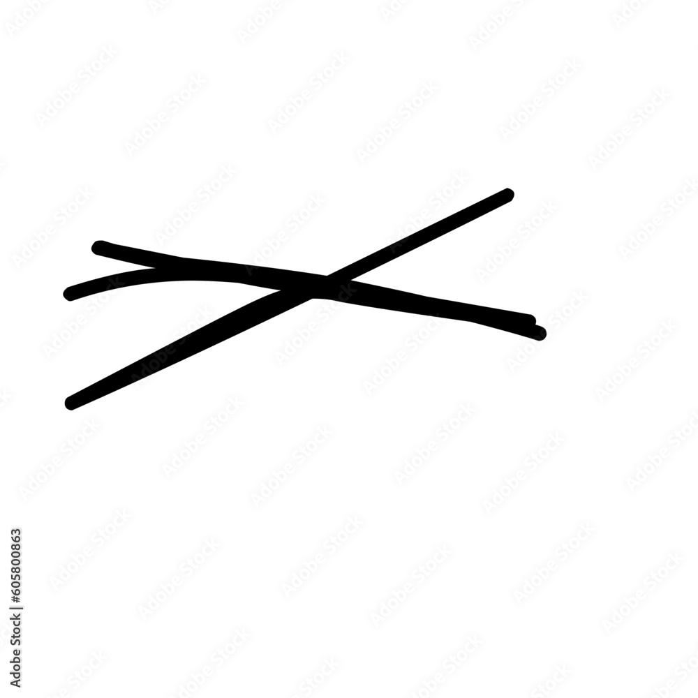Cross out the line Cross out the line