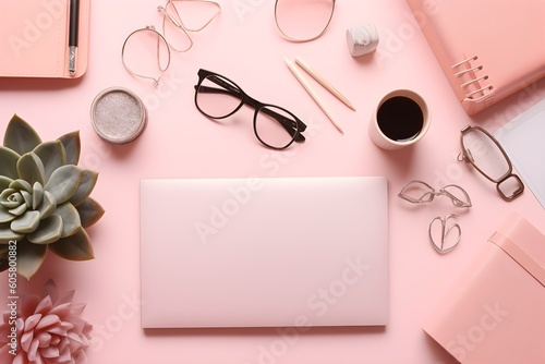 "Tech-Savvy Banner with Laptop"