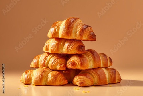 croissant on a table