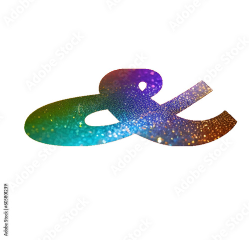 & - font symbol - multicolor - for website, email, presentation, advertisement, image, poster, placard, banner, postcard, ticket, logo, engraving, slide, tag - t-short, printable	