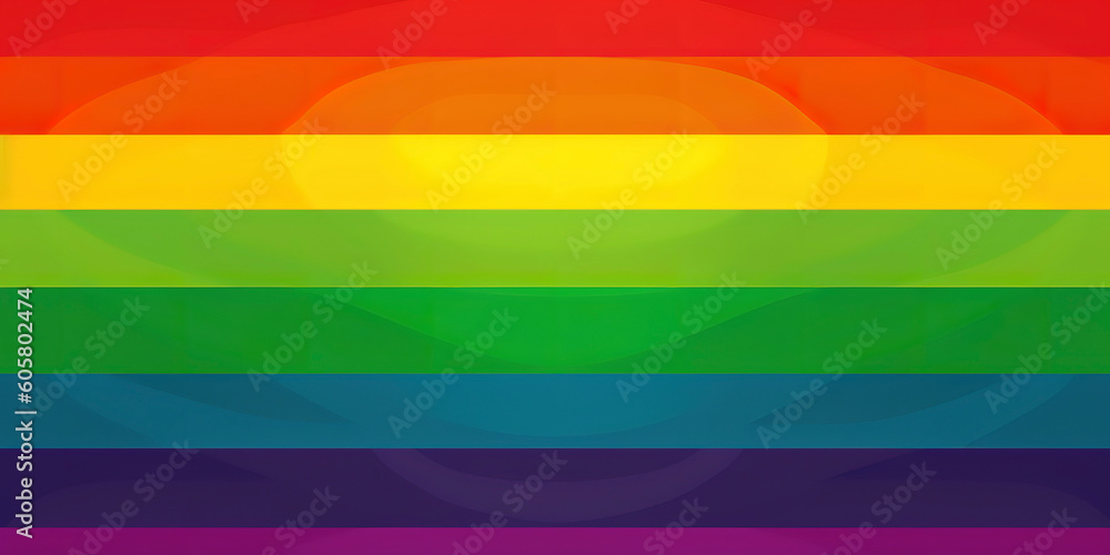 Flourishing Diversity: Embracing Equality through the LGBTQ+ Flag's Colors. Generated AI