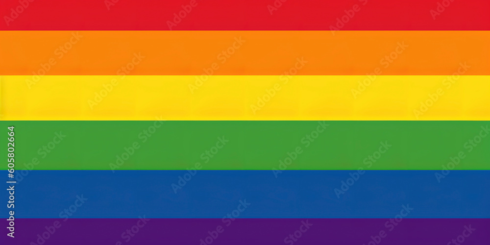 Rainbow of Love: Symbolizing Diversity with the LGBTQ+ Pride Flag. Generated AI Rainbow of Love: Symbolizing Diversity with the LGBTQ+ Pride Flag. Generated AI