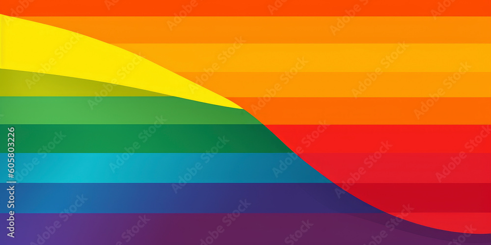 Inclusivity Unveiled: Vibrant Hues of the LGBTQ+ Pride Flag. Generated AI Inclusivity Unveiled: Vibrant Hues of the LGBTQ+ Pride Flag. Generated AI
