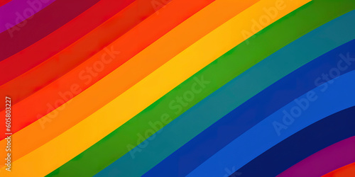 Inclusivity Unveiled: Vibrant Hues of the LGBTQ+ Pride Flag. Generated AI