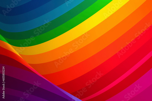 Colors of Pride  Honoring Diversity with the LGBTQ  Flag s Vibrancy. Generated AI