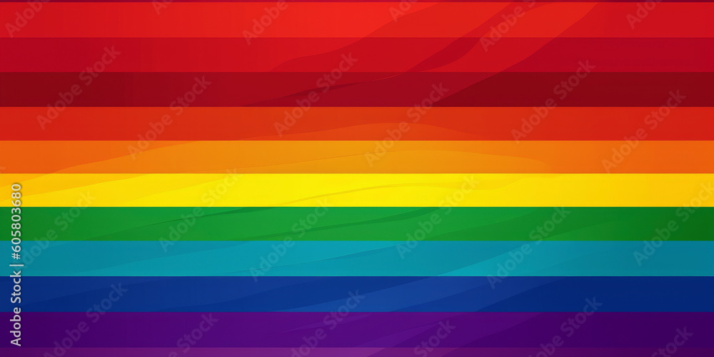 Proudly Colorful: Uniting with the LGBTQ+ Flag's Vibrant Palette. Generated AI Proudly Colorful: Uniting with the LGBTQ+ Flag's Vibrant Palette. Generated AI