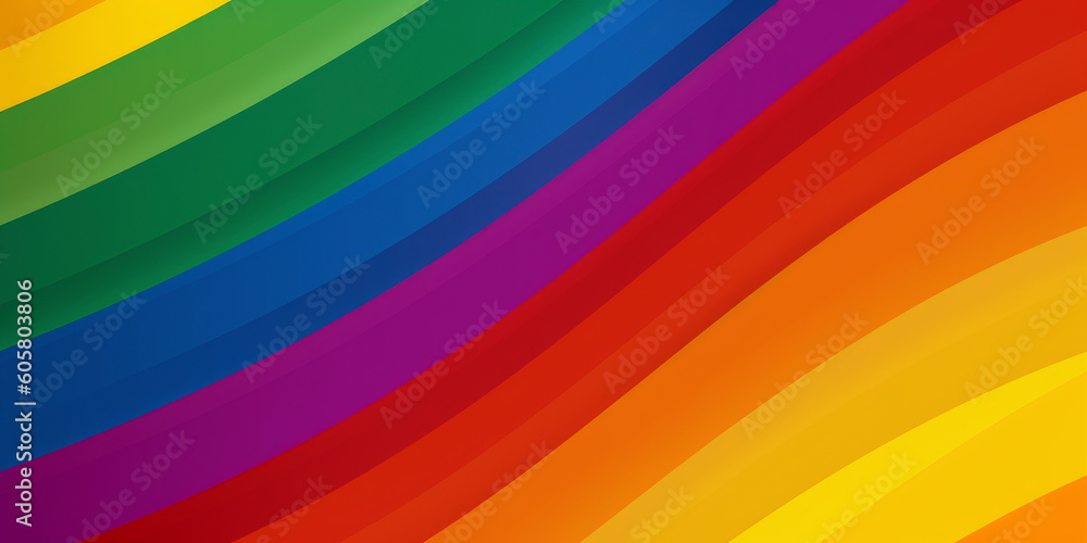 Colors of Inclusion: Embracing Equality with the LGBTQ+ Pride Flag. Generated AI Colors of Inclusion: Embracing Equality with the LGBTQ+ Pride Flag. Generated AI