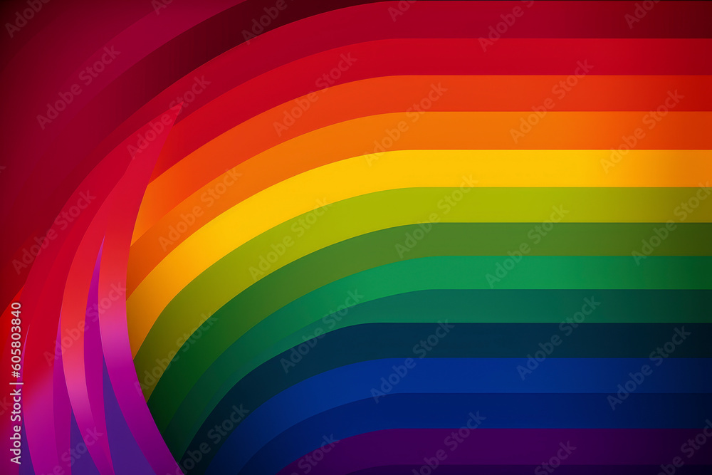 Colors of Inclusion: Embracing Equality with the LGBTQ+ Pride Flag. Generated AI Colors of Inclusion: Embracing Equality with the LGBTQ+ Pride Flag. Generated AI