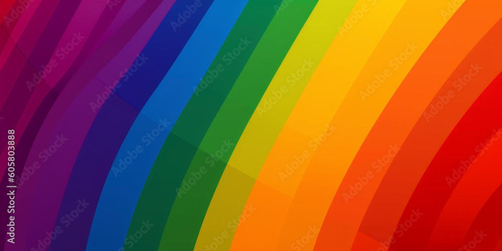 Colors of Inclusion: Embracing Equality with the LGBTQ+ Pride Flag. Generated AI Colors of Inclusion: Embracing Equality with the LGBTQ+ Pride Flag. Generated AI