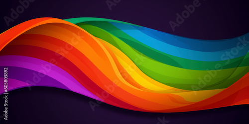 Colors of Inclusion  Embracing Equality with the LGBTQ  Pride Flag. Generated AI
