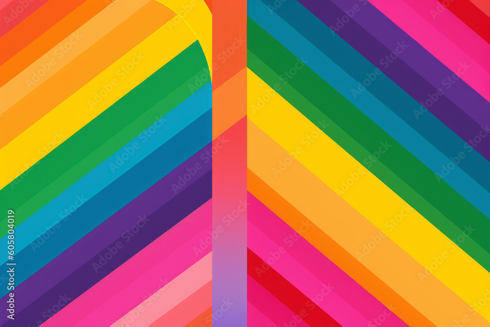 Vibrant Pride: Celebrating Diversity with the LGBTQ+ Flag. Generated AI Vibrant Pride: Celebrating Diversity with the LGBTQ+ Flag. Generated AI
