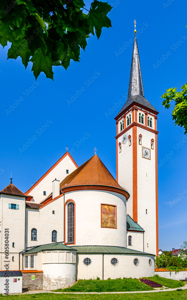 Obraz premium historic buildings at the old town of Mindelheim - Germany