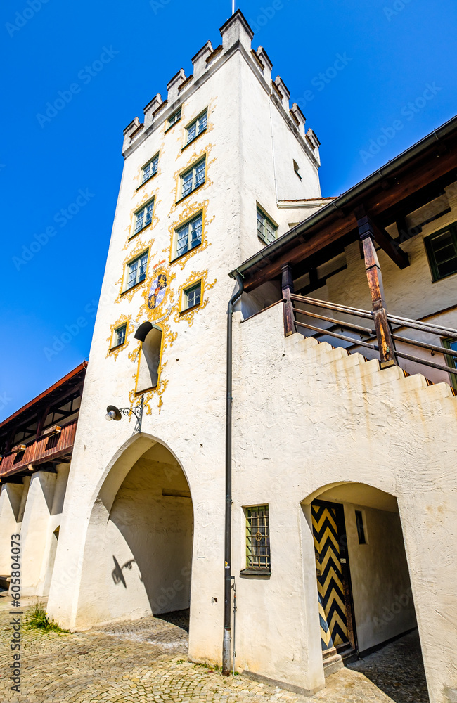 historic buildings at the old town of Mindelheim - Germany historic buildings at the old town of Mindelheim - Germany