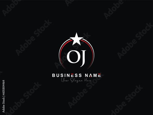 Minimal OJ Luxury Logo, Minimalist Modern Letter Oj jo Logo Icon Design