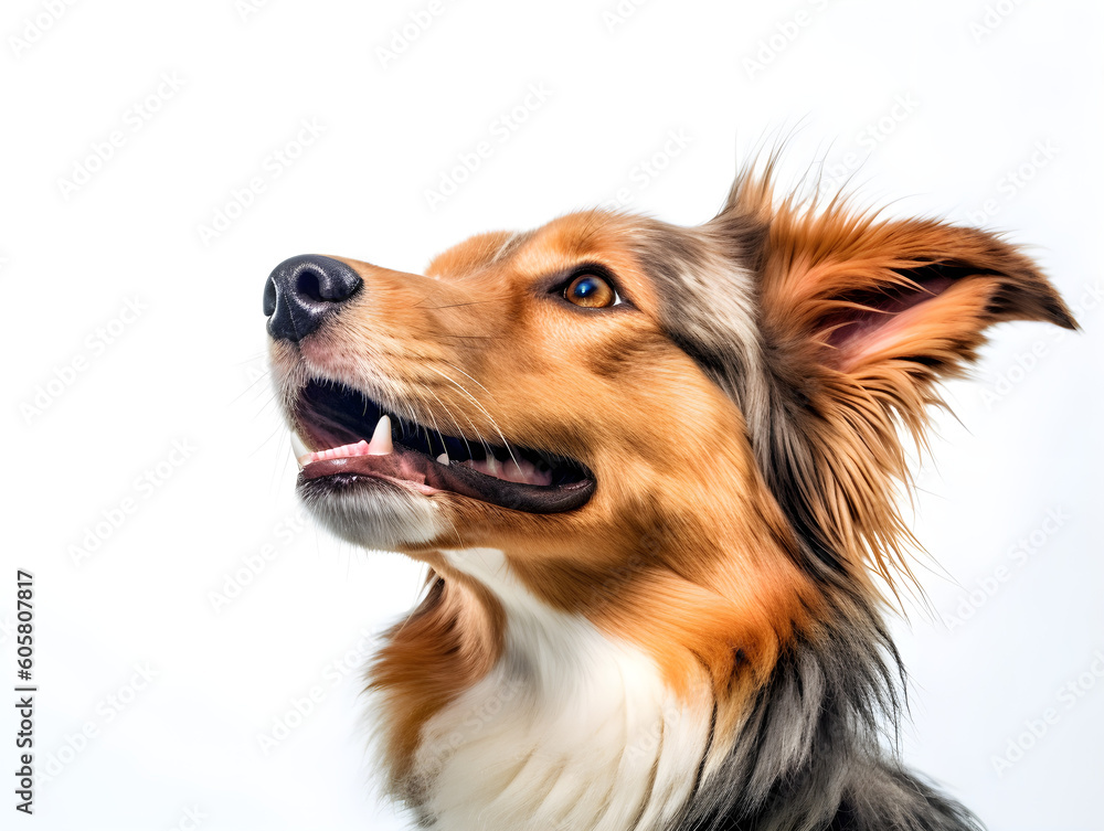 a close up of a dog with its mouth open, beautiful dog head, portrait of dog, closeup portrait shot, generative ai a close up of a dog with its mouth open, beautiful dog head, portrait of dog, closeup portrait shot, generative ai