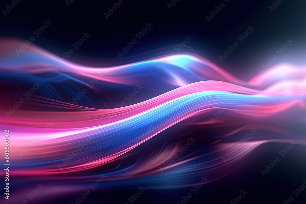 An abstract futuristic background featuring vibrant pink and blue glowing neon wave lines and bokeh lights, creating a sense of high-speed movement.
Wallpaper and background An abstract futuristic background featuring vibrant pink and blue glowing neon wave lines and bokeh lights, creating a sense of high-speed movement.
Wallpaper and background