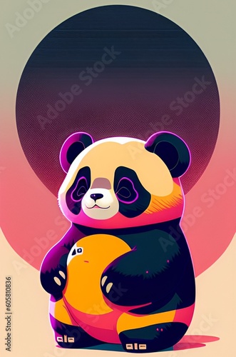 cute panda  photo