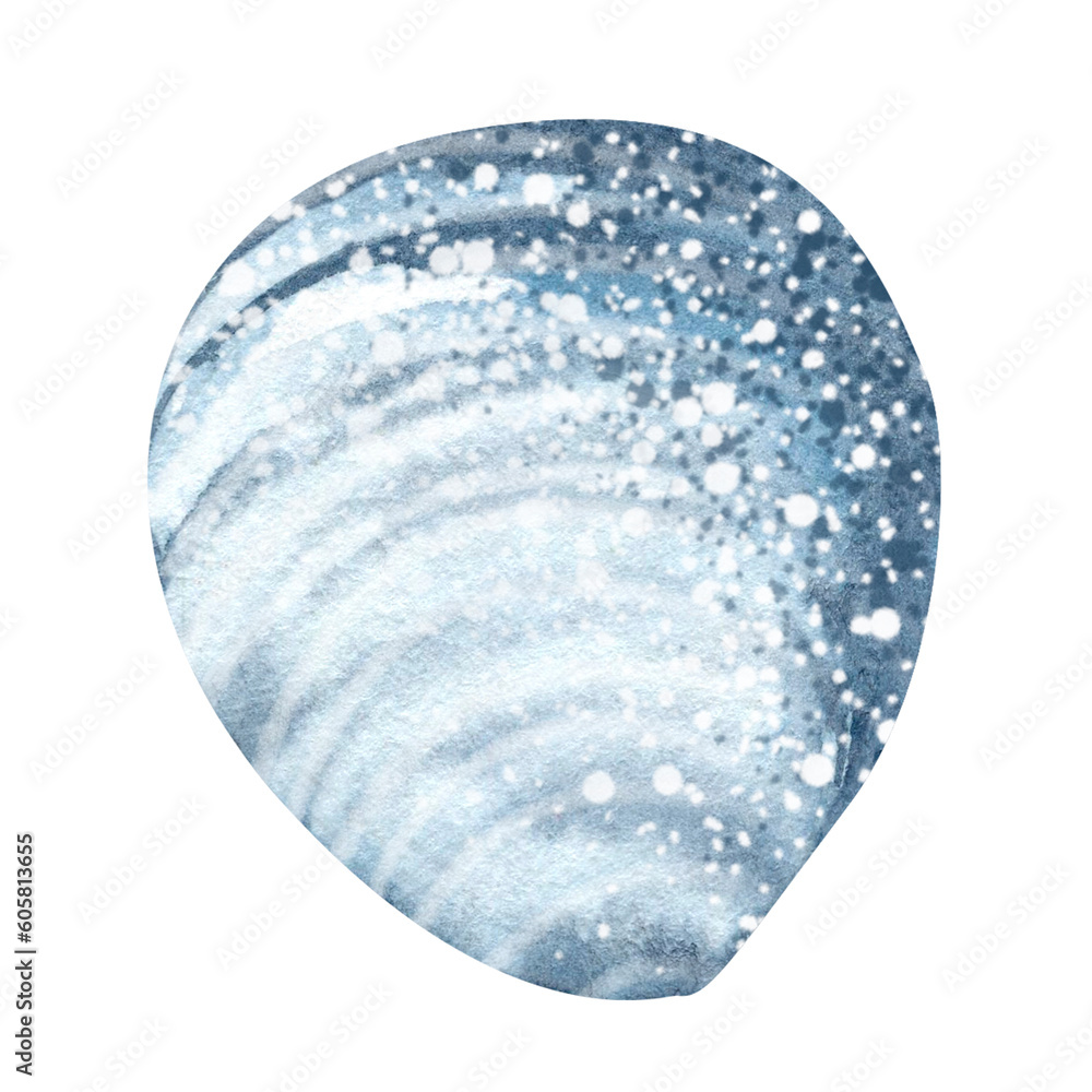 Set of Seashells on isolated white background, watercolor illustration, sea clipart Set of Seashells on isolated white background, watercolor illustration, sea clipart