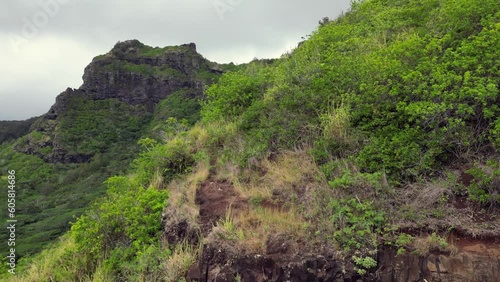 Hiking Nounou Mountain (Sleeping Giant), Kauai, Hawaii, USA photo