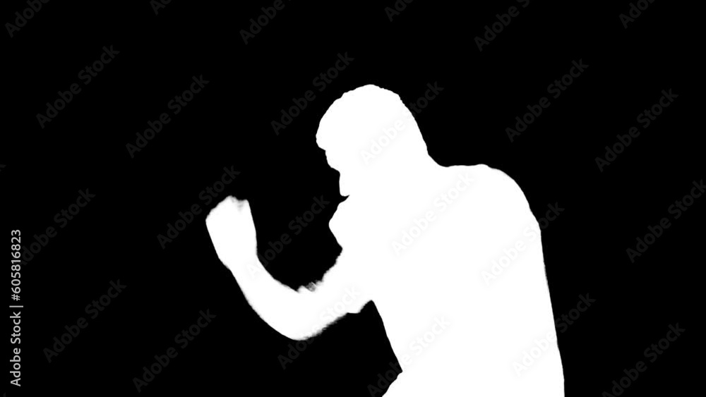 A person who practices boxing. Person in alpha background practicing boxing. Boxer. Boxer thrown punches. A person who practices boxing. Person in alpha background practicing boxing. Boxer. Boxer thrown punches.