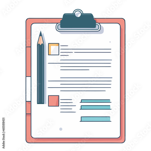 Business success checklist on clipboard